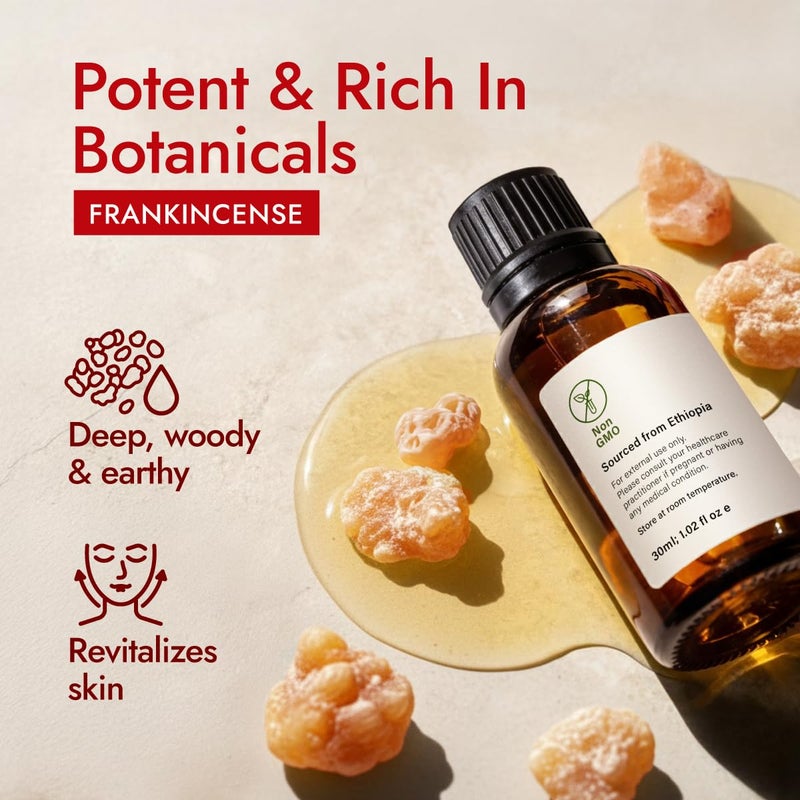 hana H'ana Frankincense Essential Oil - 1.02 Fl Oz - for Hair, Skin, Diffuser, Aromatherapy, DIY Candle & Soap Making - Image 3